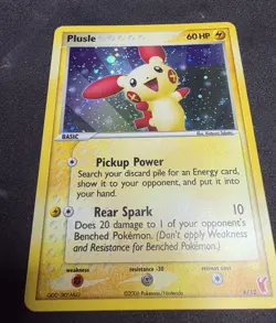 Pokemon Plusle EX Trainer Kit 2 6/12 Common Holo Basic 60 HP Card 2006 - Image 2