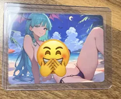 Lilith Darkstalkers Anime Waifu Girl Doujin Lewd Goddess Story Holo Art Card - Image 1
