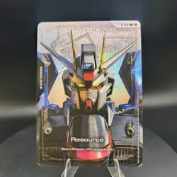 Freedom Gundam Resource R-008 Gundam Card Game Newtype Rising C+ Alt Art Foil - Image 1