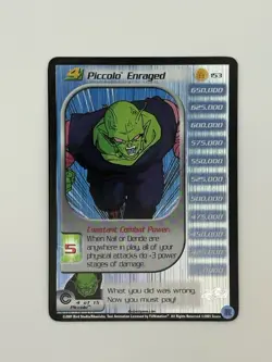 Dragon Ball Z DBZ CCG Piccolo Enraged Level 4 #153 LIMITED Foil card - Image 1