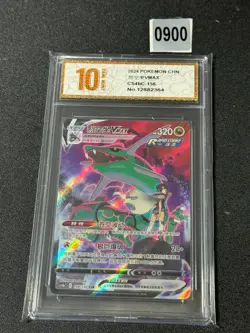 Pokemon PTCG S-Chinese Card Rayquaza VMAX CS4bC-156 Full Art Holo Grade 10 - Image 1