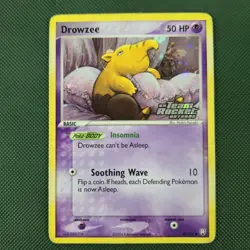 Drowzee 54/109 EX Team Rocket Returns Reverse Holo 2004 Pokemon Card - Image 5