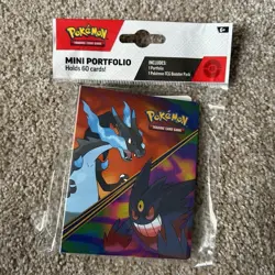 Pokemon Mega Charizard X & Mega Gengar 60 Card Mini Portfolio BINDER ONLY - Image 1