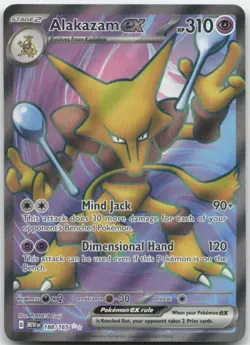 Alakazam ex 188/165 SV: Scarlet & Violet 151 MEWen English Pokemon Card NM - Image 1
