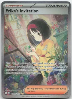 Erika's Invitation 203/165 SV: Scarlet & Violet 151 MEWen English Pokemon Card N - Image 1