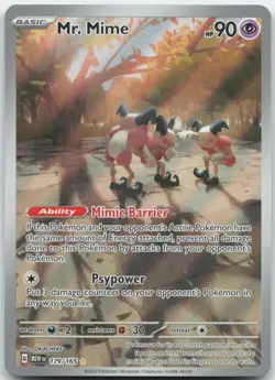 Mr. Mime - 179/165 SV: Scarlet & Violet 151 MEWen English Pokemon Card NM - Image 1