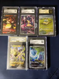 Pokemon Tcg Graded Slabs Lot Of 5 Cards Included One CGC Pristine 10 - Image 2
