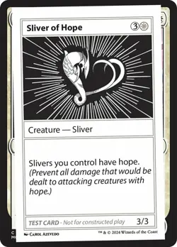 1 x Sliver of Hope - Mystery Booster - Convention Edition Playtest Cards - NM-Mi - Image 1