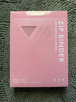 Pink Vault X Just 4-Pocket Exo-Tec Zip Binder - 160 Cards - BRAND NEW - IN BOX - Image 1