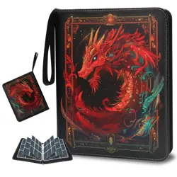 Card Binder 9 Pocket, Trading Card Binder 900 Pockets with 50 Removable Sleev... - Image 1