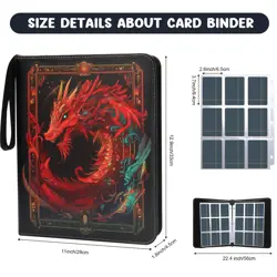 Card Binder 9 Pocket, Trading Card Binder 900 Pockets with 50 Removable Sleev... - Image 4