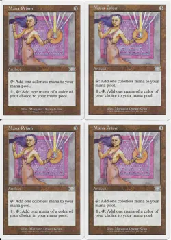 MTG: MANA PRISM 6th Edition UNCOMMON; played, Excellent condition x4 - Image 1