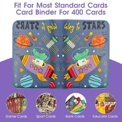 Trading Card Binder with 50 Removable Sleeves, 4-Pocket Organizer for 400 Car... - Image 5