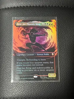 MTG Ozai, The Phoenix King #0335 Borderless Foil Avatar - Image 1
