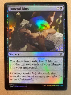 MTG 1x FOIL Funeral Rites Theros Beyond Death Pauper Magic the Gathering x1 NM - Image 1