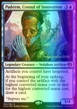 MTG Padeem, Consul of Innovation (59s/82) Kaladesh Promos NM FOIL - Image 1