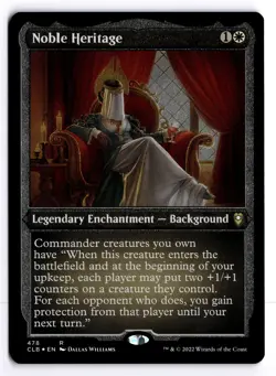 Noble Heritage (Foil) 478 Commander Legends: Battle for Baldur's Gate R MTG LP - Image 1