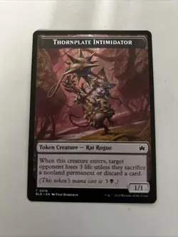 Thornplate Intimidator Token (016) Bloomburrow BLB MTG Magic - Image 1
