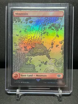 Mountain - Full Art Foil - MTG Magic 2023 The Lord of the Rings NM - Image 1