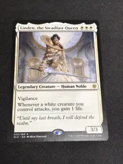 Linden, the Steadfast Queen Throne of Eldraine Regular - Image 1