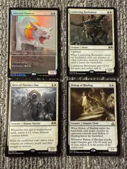 Magic The Gathering MTG Lot 4 White Rares Adorned Pouncer Foil RNA RIX HOU Hero - Image 1