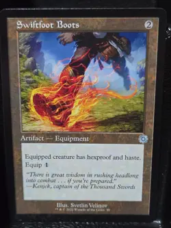 Swiftfoot Boots 58 The Brothers' War: Retro Frame Artifacts MTG LP - Image 1