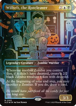 Wilhelt, the Rotcleaver Secret Lair Rainbow Foil MTG NM - Image 1