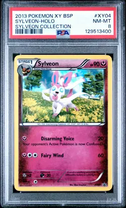 2013 POKEMON XY BLACK STAR PROMO SYLVEON #XY04 HOLO FOIL PSA 8 NM #129513400 - Image 1