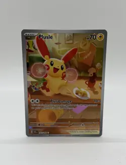 Pokemon TCG Paradox Rift Plusle #193/182 Special Illustration Rare - Image 1