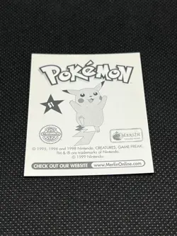 Pikachu S1 Prism Holo Foil Sticker – Merlin Pokemon Series 1 (1999) - Image 5