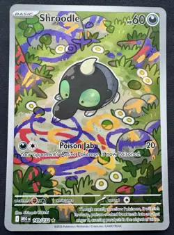 Shroodle Illustration Rare 149/132 Pokemon Mega Evolution Holo Full Art - Image 1