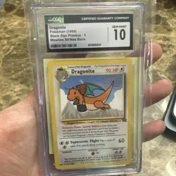 Pokemon TCG Dragonite #5 Black Star Promo WB First Movie Stamp CGC Gem Mint 10 - Image 1