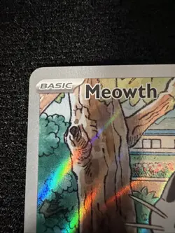 Pokemon TCG Meowth 106/094 Phantasmal Flames Full Art Secret Rare NM - Image 1