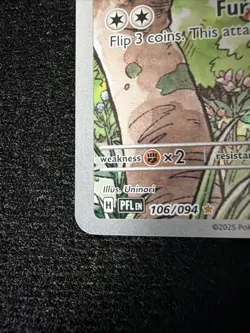 Pokemon TCG Meowth 106/094 Phantasmal Flames Full Art Secret Rare NM - Image 3