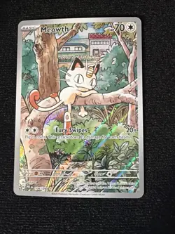 Pokemon TCG Meowth 106/094 Phantasmal Flames Full Art Secret Rare NM - Image 5
