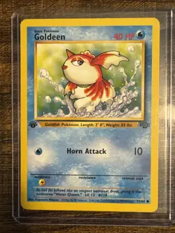 Pokemon TCG Goldeen 53/64 Jungle Non Holo 1st Edition - Image 1