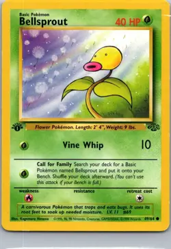 Pokemon TCG Bellsprout 49/64 Jungle Holo MP - Image 1
