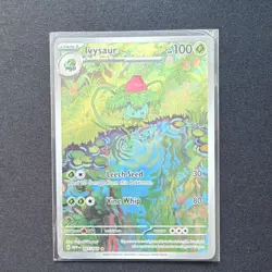 Pokemon Ivysaur Illustration Rare Holo Sv: Scarlet & Violet 167/165 100 HP - Image 1