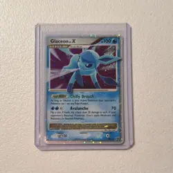 Pokemon Glaceon LV.X 98/100 Ultra Rare Holo Swirl LP+/NM - Image 1