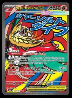 Mega Hawlucha Ex 268/217 Mega Attack double Rare Ascended Heroes Pokemon tcg NM - Image 1