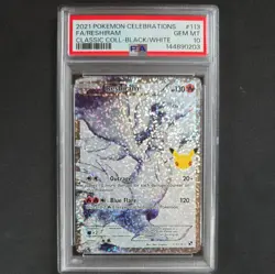 PSA 10 Gem Mint 2021 Pokemon Reshiram #113/114 Celebrations: Classic Collection - Image 1