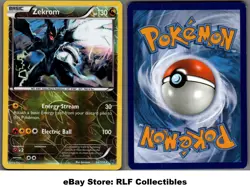 2015 Pokemon, XY Roaring Skies, #64/108 Zekrom, Reverse Holo Rare - Image 1