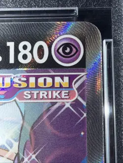 2021 POKEMON SWORD & SHIELD FUSION STRIKE #251 FULL ART/MEW V PSA 8 - Image 3