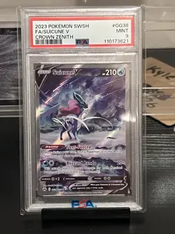 2023 Pokemon SWSH Crown Zenith #GG38 Suicune V Full Art PSA 9 Mint BNB11 - Image 1