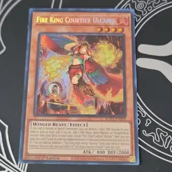 Fire King Courtier Ulcanix ROTA-EN098 1st Edition Yu-Gi-Oh! TCG - Image 1