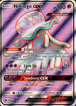 Nihilego GX 103/111 Ultra Rare Pokemon Card Sun & Moon Crimson Invasion [NM] - Image 1