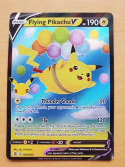 Pokemon Flying Pikachu V Celebrations 006/025 Full Art Card NM - Image 1