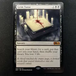 Grim Tutor Core Set 2021 Regular Card Condition NM Never Played #103 - Image 1