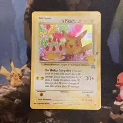 ______'s Pikachu (Celebrations 24) 25th Aniv. Black star promo rare Pokemon card - Image 1