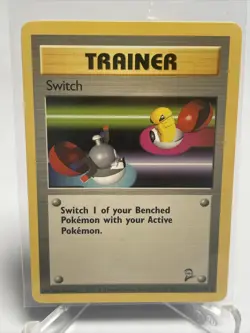 Switch 123/130 Base Set 2 Common Pokemon Card NM Near Mint Vintage - Image 2
